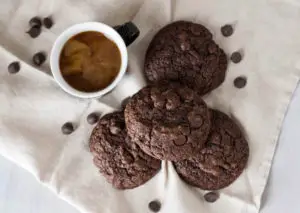 Double chocolate espresso cookies