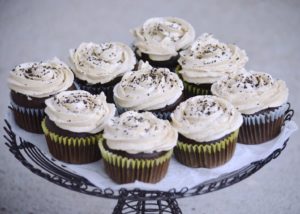 Mocha cupcakes with Kahlua buttercream