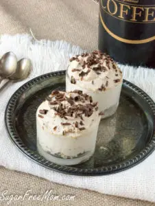 Sugar-free coffee ricotta mousse